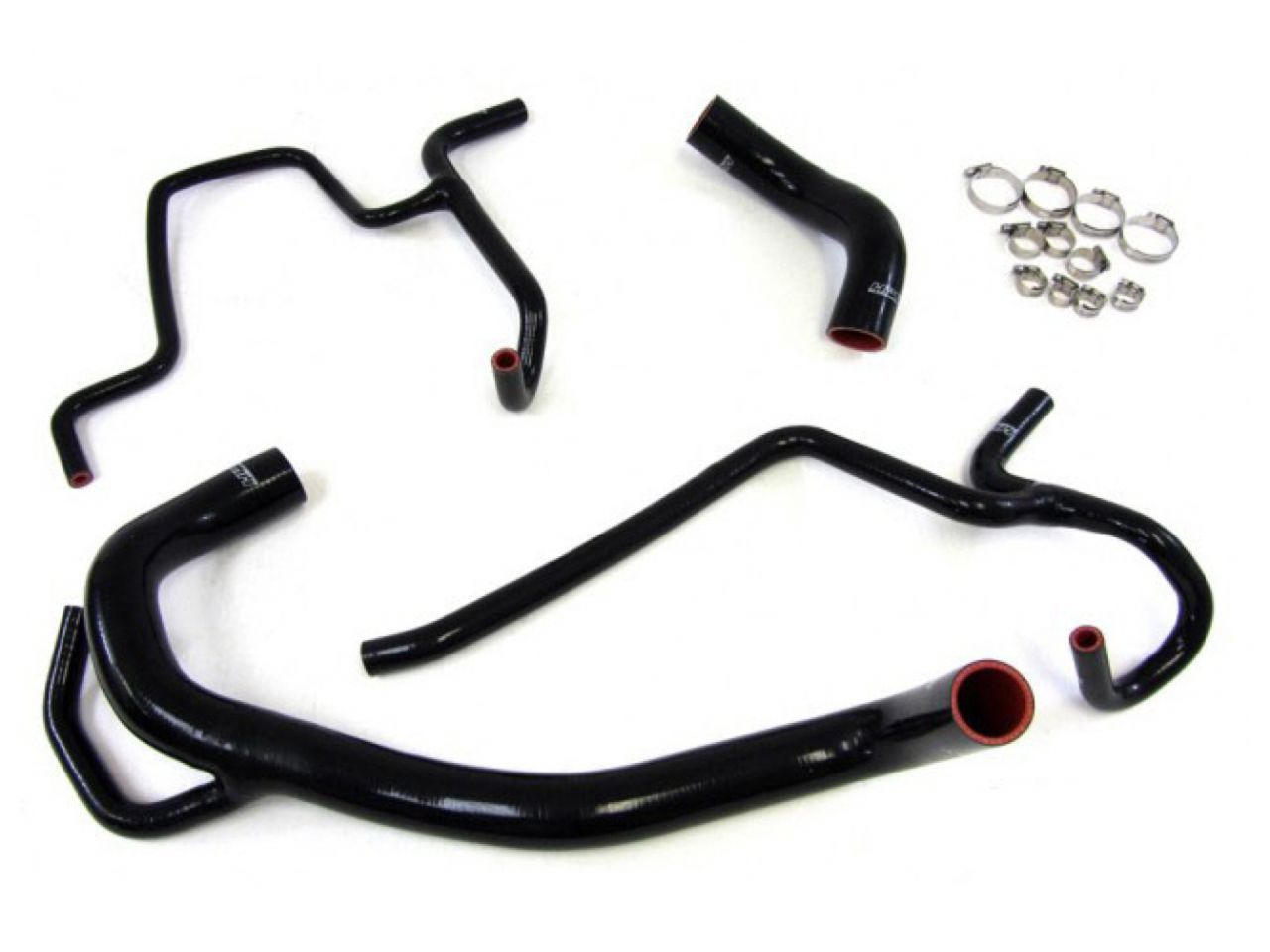 HPS Black Reinforced Silicone Radiator Hose Kit Chrysler 12-13 300C SRT8 6.4L V8 (view 1)