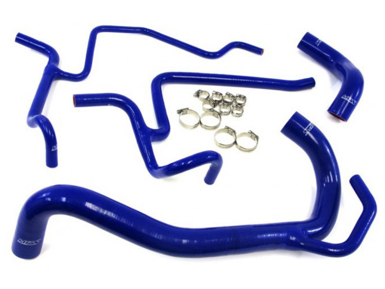HPS Blue Reinforced Silicone Radiator Hose Kit Chrysler 12-13 300C SRT8 6.4L V8 (view 1)