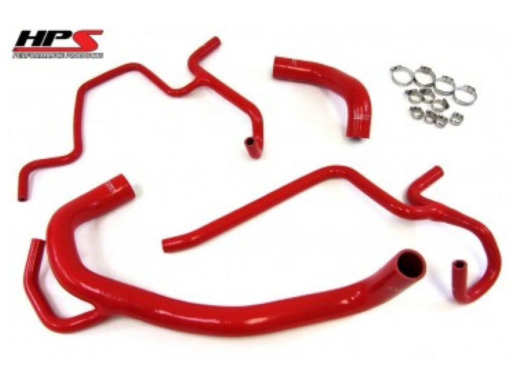 HPS Red Reinforced Silicone Radiator Hose Kit Chrysler 12-13 300C SRT8 6.4L V8 (view 1)
