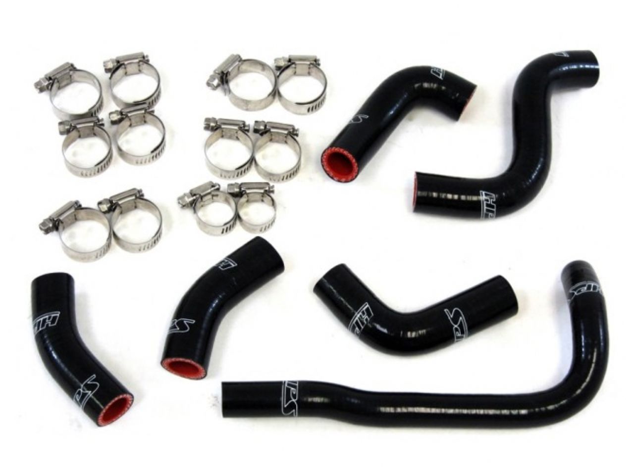 HPS Black Reinforced Silicone Radiator Hose Kit KTM 2003 450 525 EXC (view 1)