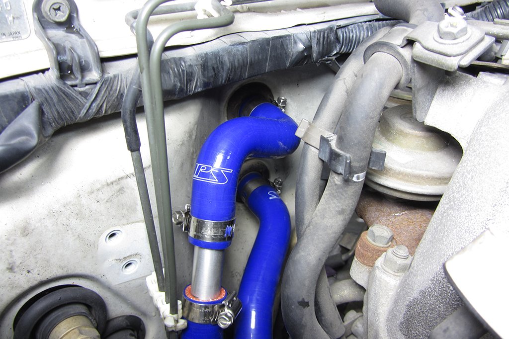 HPS Performance HPS Blue Reinforced Silicone Heater Hose Kit Nissan 95-98 240SX S14 KA24DE (view 3)