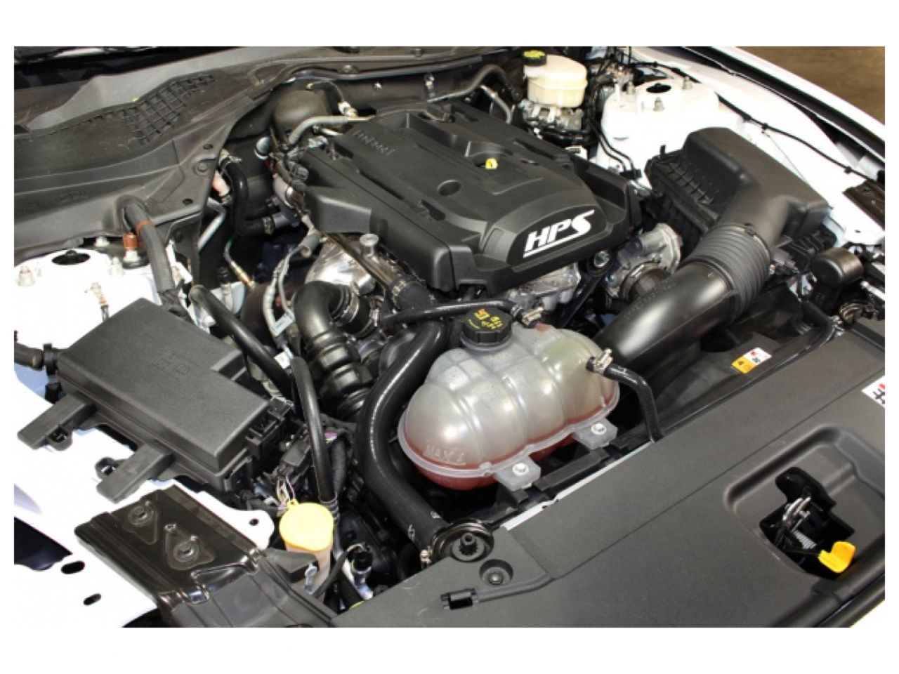 HPS Black Reinforced Silicone Radiator and Heater Hose Kit Coolant Ford 2015-2019 Mustang Ecoboost 2.3L Turbo (view 2)