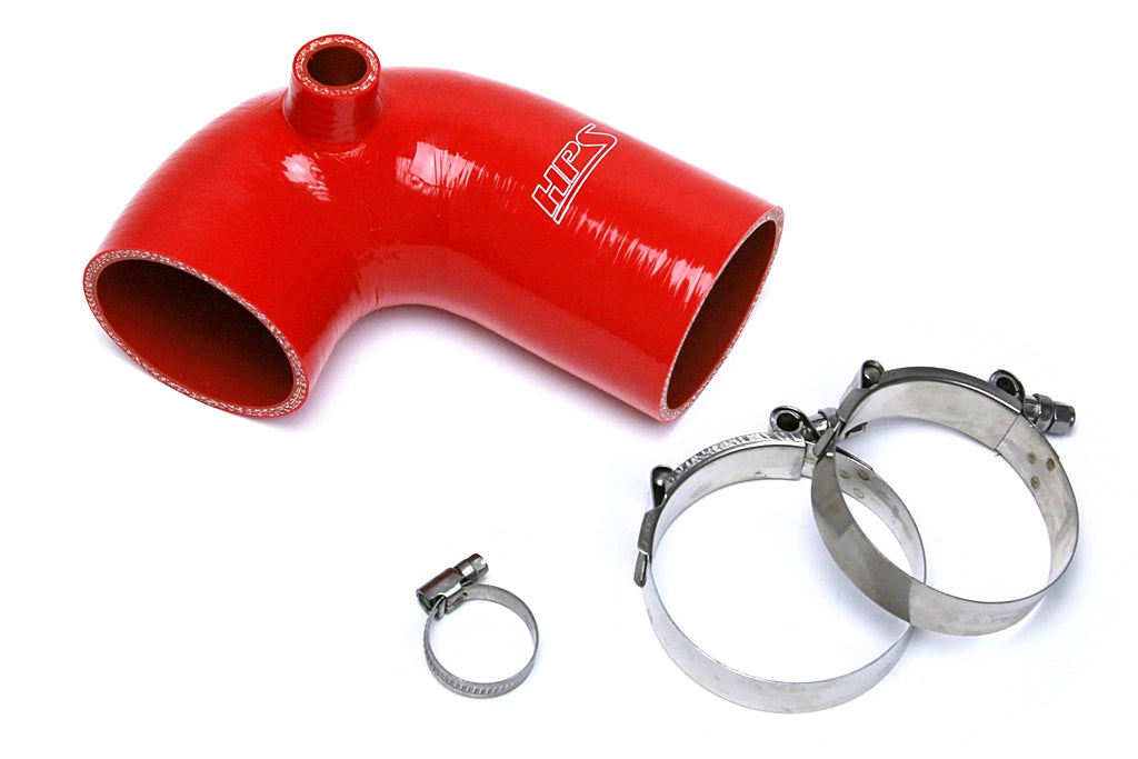 HPS Performance Products HPS Red Reinforced Silicone Post MAF Air Intake Hose Kit Mazda 06-08 MX-5 Miata NC1 (view 1)
