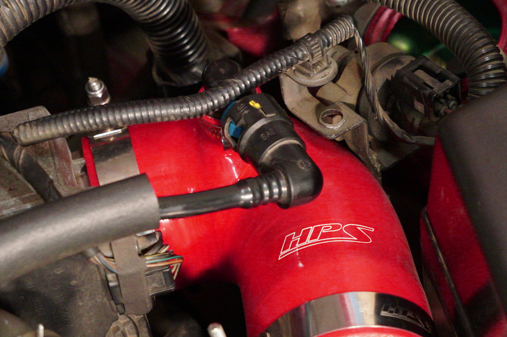 HPS Performance Products HPS Blue Reinforced Silicone Post MAF Air Intake Hose Kit Mazda 06-08 MX-5 Miata NC1 (view 3)