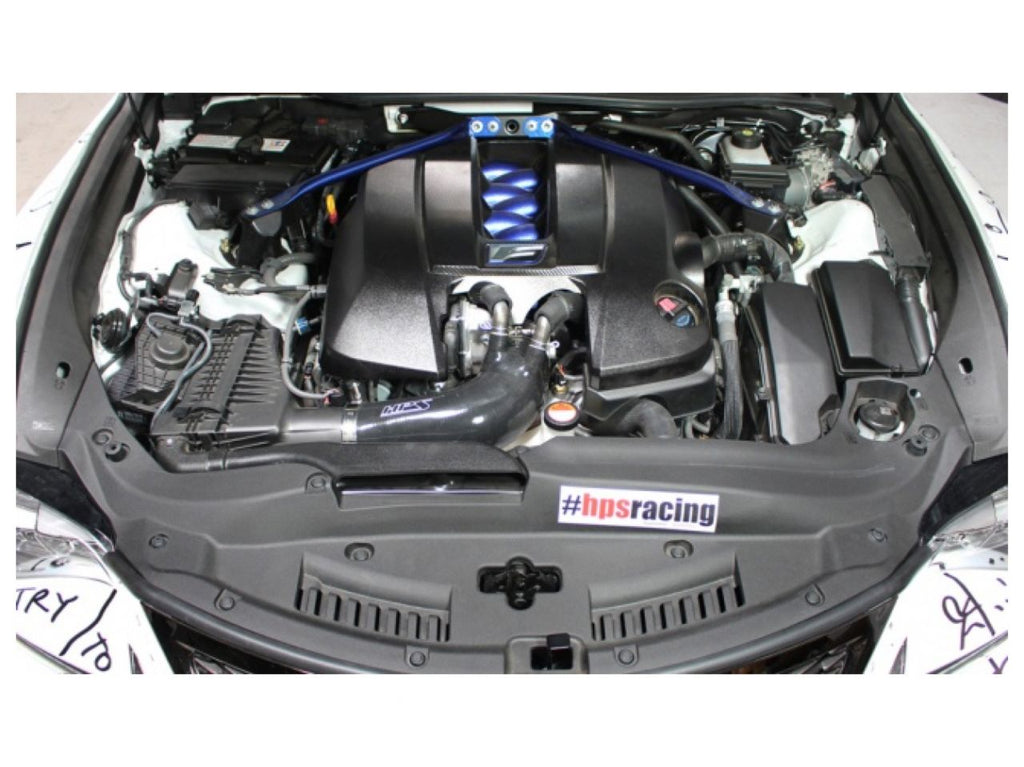 HPS Black Reinforced Silicone Post MAF Air Intake Hose Kit Lexus 2016 GSF GS F V8 5.0L (view 2)