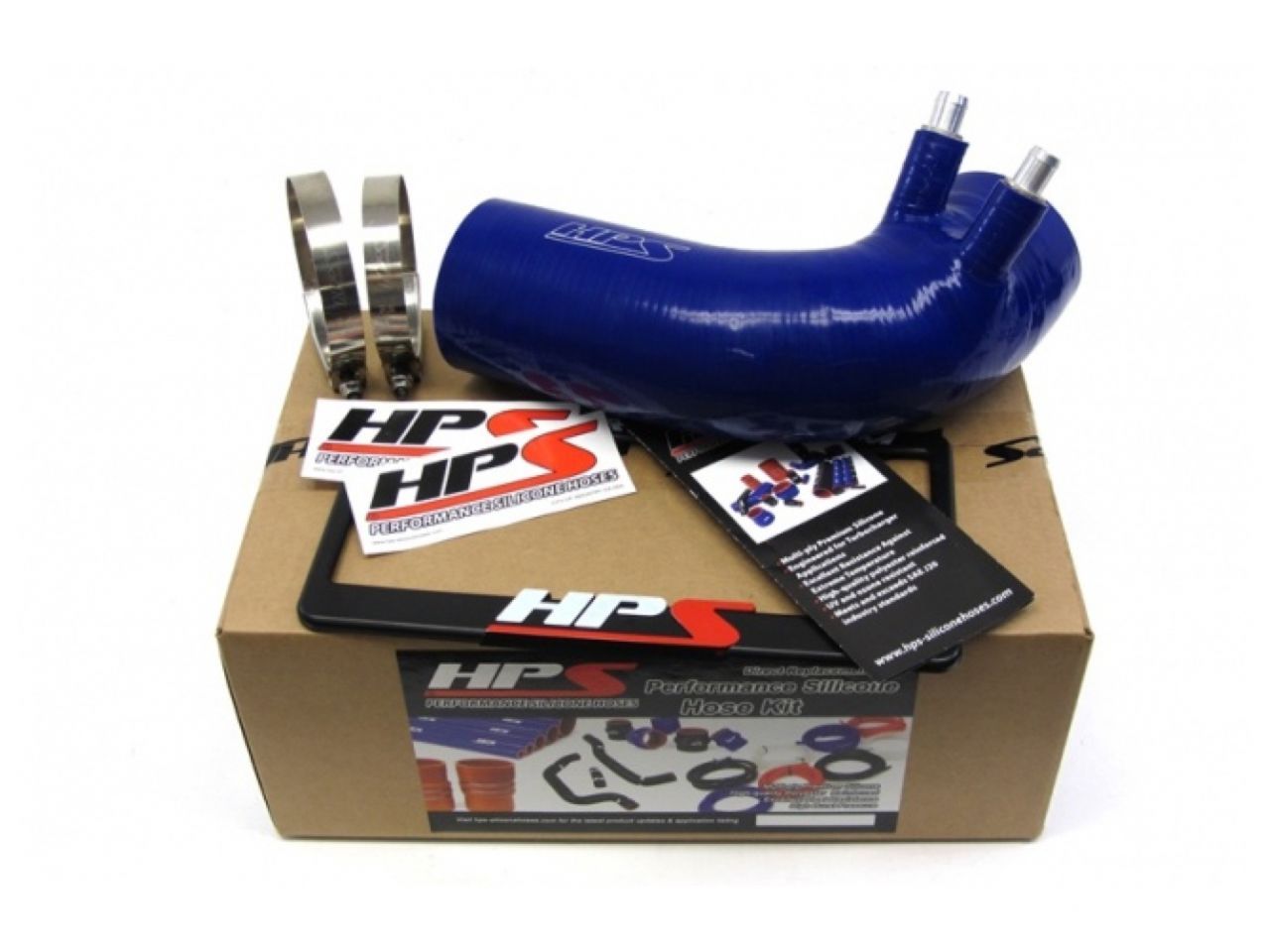 HPS Blue Reinforced Silicone Post MAF Air Intake Hose Kit Lexus 2016 GSF GS F V8 5.0L (view 1)