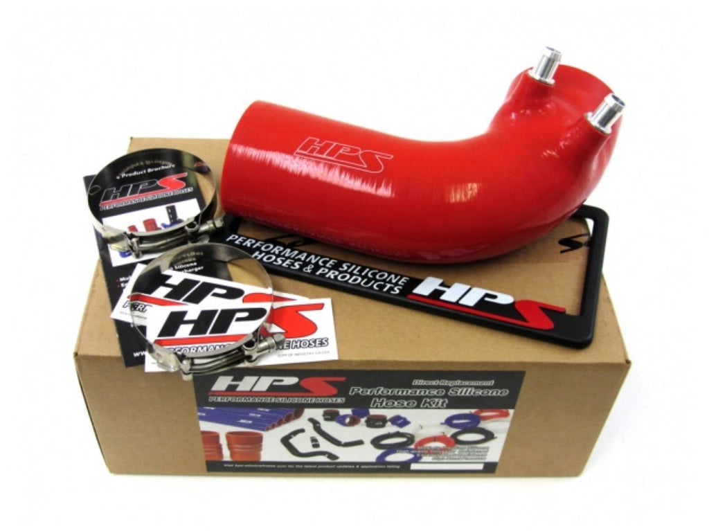 HPS Red Reinforced Silicone Post MAF Air Intake Hose Kit Lexus 2016 GSF GS F V8 5.0L (view 1)