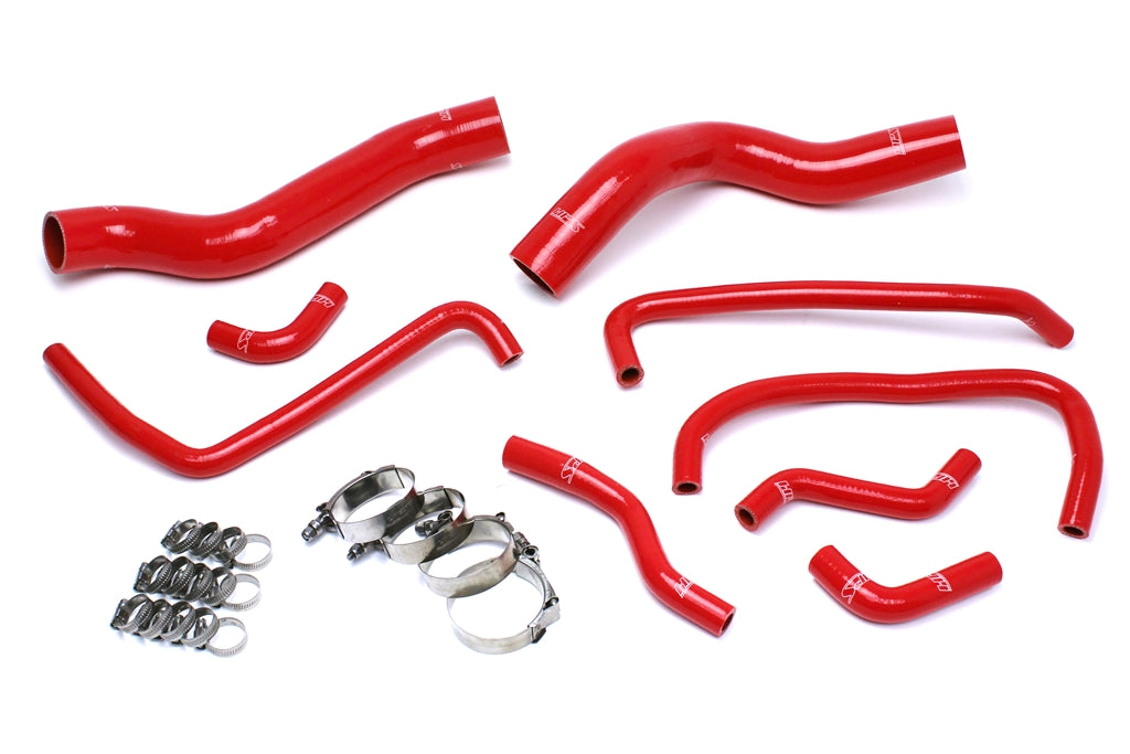 HPS Performance HPS Red Reinforced Silicone Radiator + Heater Hose Kit Dodge 13-14 Viper SRT-10 8.4L V10
