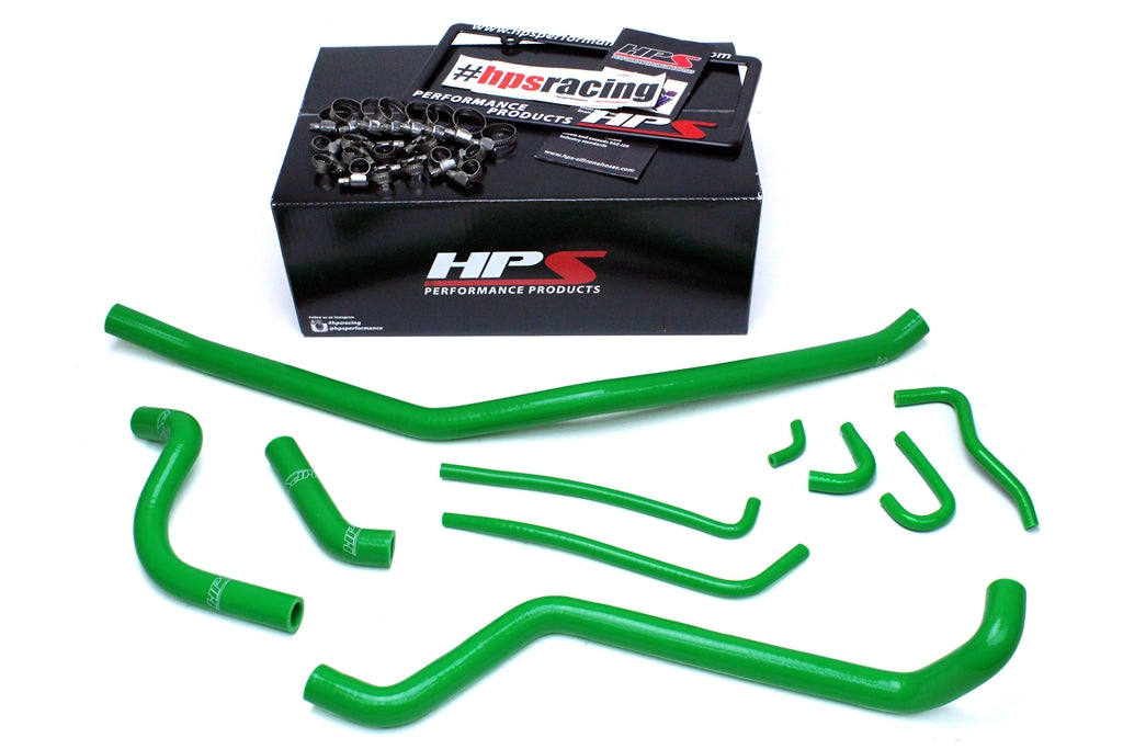 HPS Performance Products HPS Green Reinforced Silicone Radiator Hose Kit Kawasaki 04-09 KFX700 (view 2)