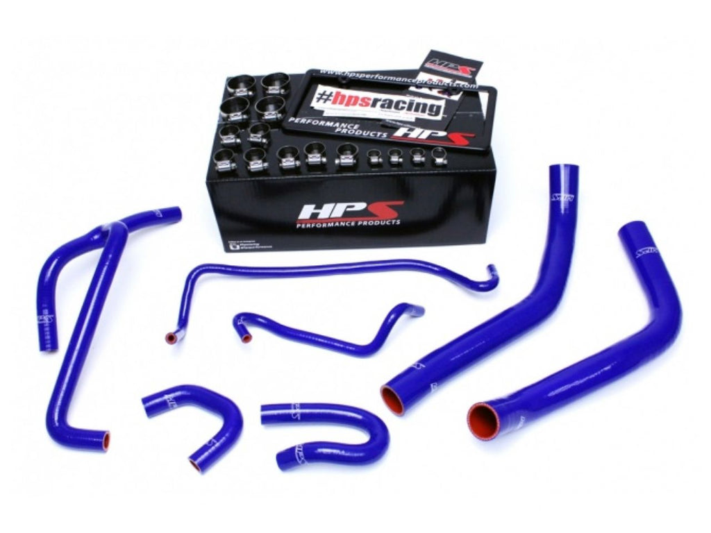 HPS Blue Reinforced Silicone Radiator and Heater Hose Kit Coolant Ford 2015-2017 Mustang 3.7L V6 (view 2)