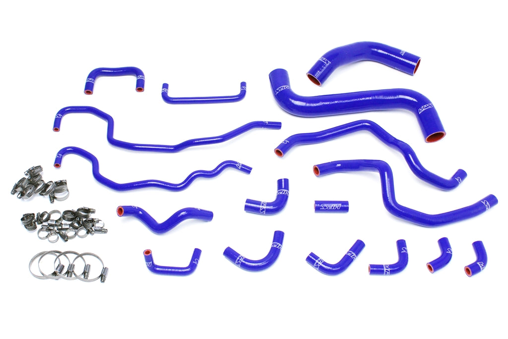 HPS Performance HPS Blue Reinforced Silicone Radiator + Heater Hose Kit Subaru 15-16 WRX STI 2.5L Turbo (view 1)