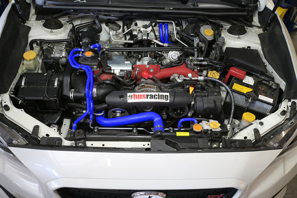 HPS Performance HPS Blue Reinforced Silicone Radiator + Heater Hose Kit Subaru 15-16 WRX STI 2.5L Turbo (view 2)