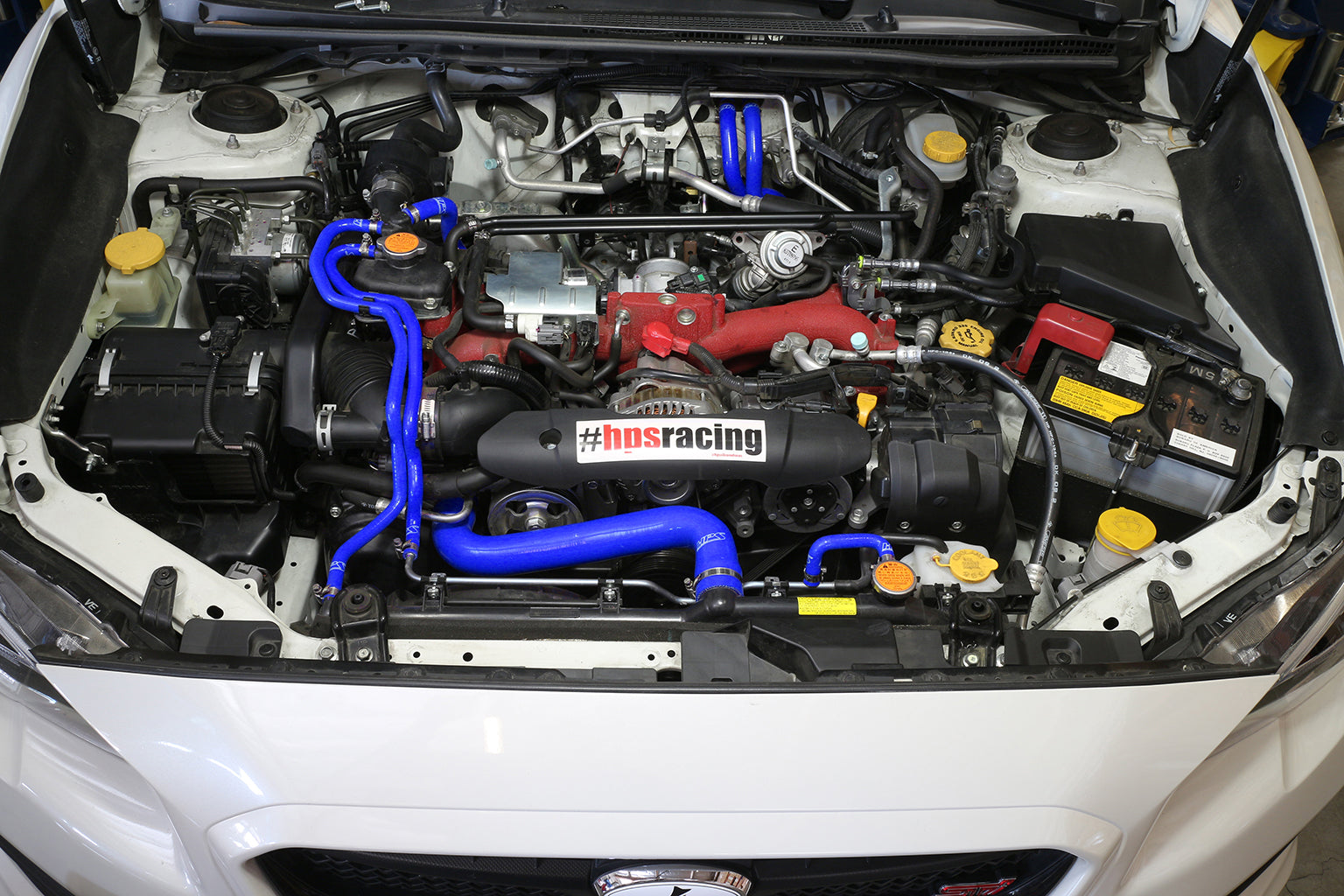 HPS Performance HPS Blue Reinforced Silicone Radiator + Heater Hose Kit Subaru 15-16 WRX STI 2.5L Turbo (view 2)
