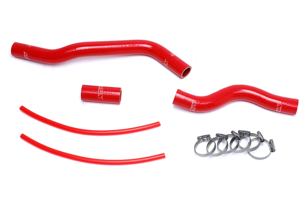 HPS Performance HPS Red Reinforced Silicone Radiator Hose Kit Coolant Honda 01-05 Civic 1.7L Manual Trans. (view 1)