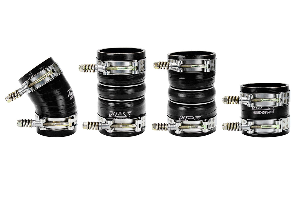 HPS Performance Products HPS High Temp Reinforced Silicone Intercooler Hose Boots Kit Ford 2005-2007 F350 Superduty 6.0L PowerStroke Diesel