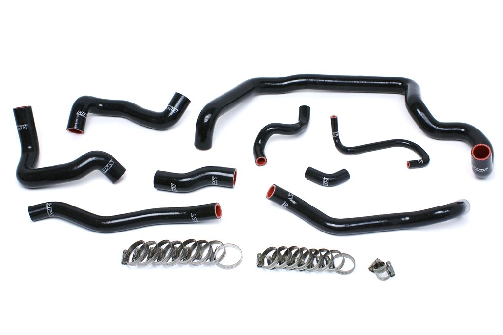 HPS Black Reinforced Silicone Radiator and Heater Hose Kit Coolant Mini 07-11 Cooper S R56 1.6L Turbo Manual Trans (view 2)