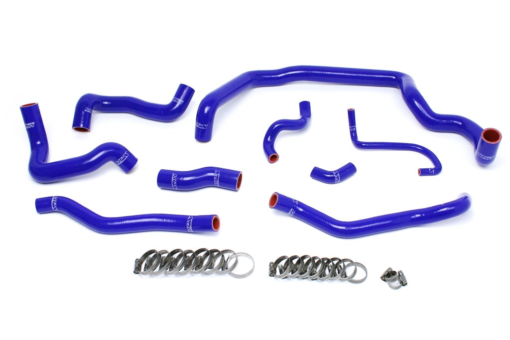 HPS Blue Reinforced Silicone Radiator and Heater Hose Kit Coolant Mini 07-11 Cooper S R56 1.6L Turbo Manual Trans (view 2)