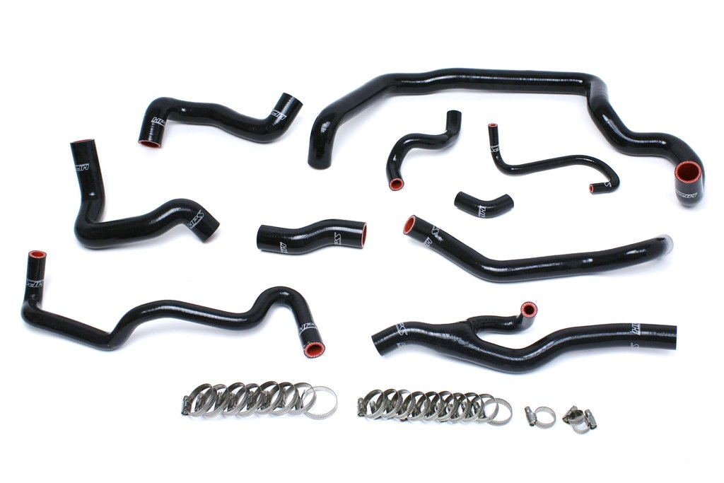 HPS Black Reinforced Silicone Radiator and Heater Hose Kit Coolant Mini 07-11 Cooper S R56 1.6L Turbo Automatic Trans (view 2)