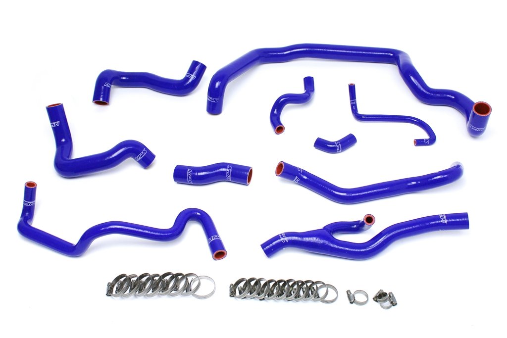 HPS Blue Reinforced Silicone Radiator and Heater Hose Kit Coolant Mini 07-11 Cooper S R56 1.6L Turbo Automatic Trans (view 2)