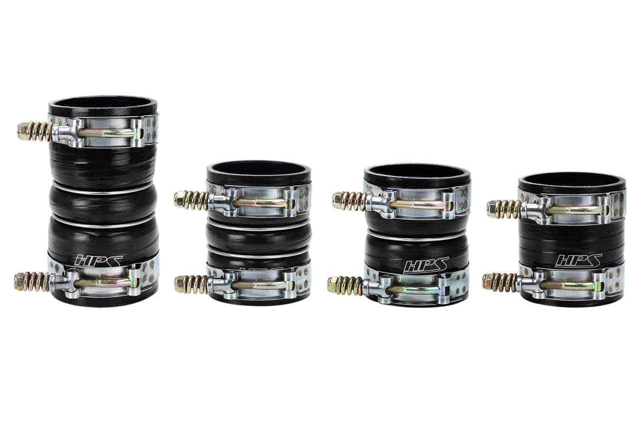 HPS Performance Products HPS High Temp Aramid Reinforced Silicone Intercooler Hose Boots Kit Ford 2008-2010 F550 Superduty 6.4L V8 Powerstroke Diesel Turbo