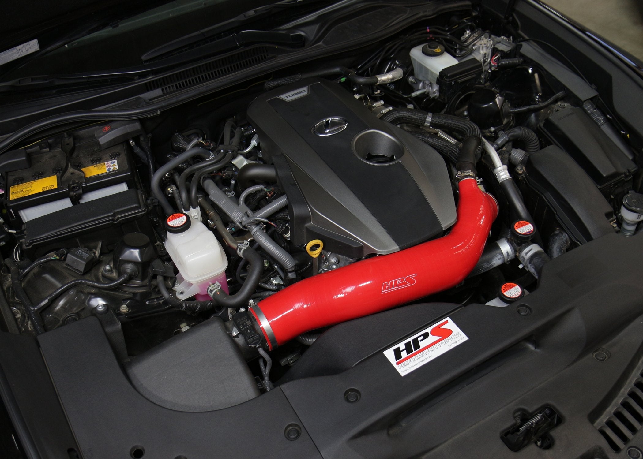 HPS Performance HPS Silicone Air Intake Kit Post MAF Hose Lexus 2016-2017 GS200t 2.0L Turbo, 57-1585