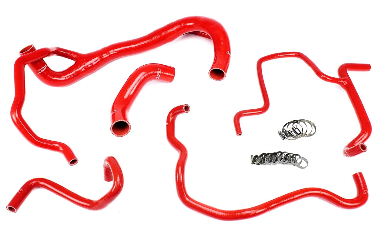 HPS Red Reinforced Silicone Radiator + Heater Hose Kit Coolant Dodge 15-16 Charger R/T Scat Pack 392 6.4L V8