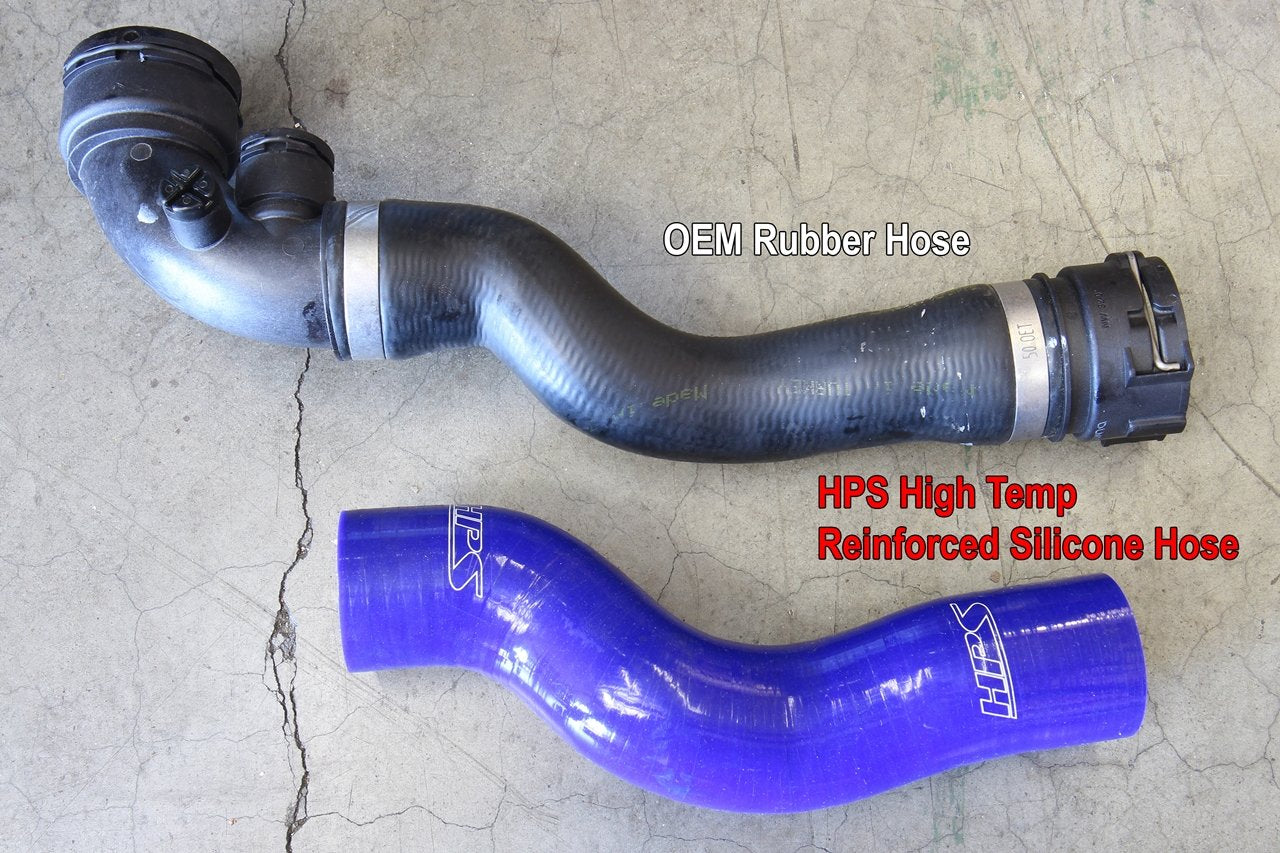 HPS Black Reinforced Silicone Radiator Hose Kit Coolant BMW 99-00 E46 323i M52 2.5L