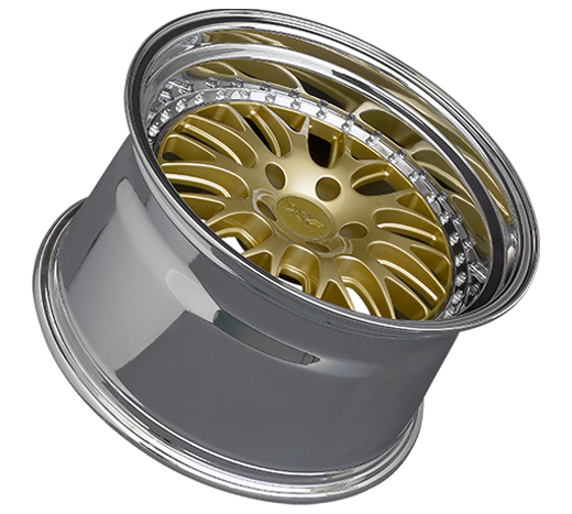 XXR 570 Wheel Hyper Gold / Platinum Lip 18x8.5 +20 5x4.5