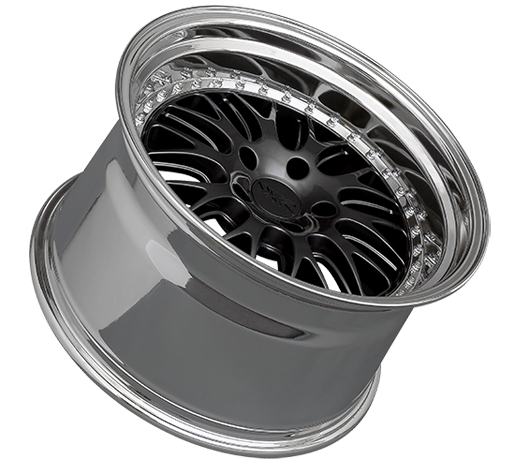 XXR 570 Wheel Graphite / Platinum Lip 18x8.5 +20 5x4.5