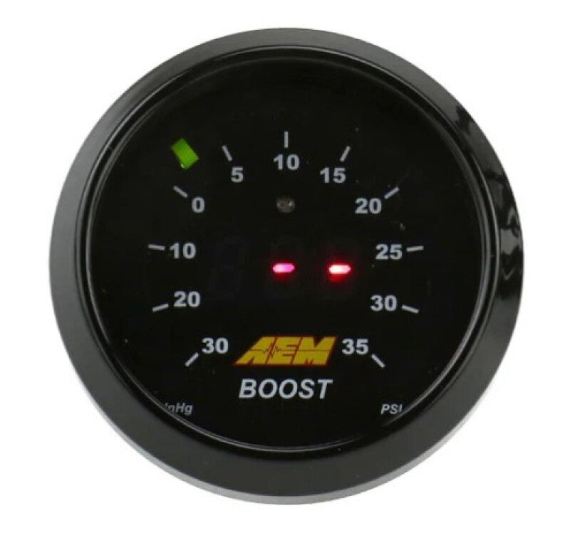 AEM Electronics 52mm Digital Boost Gauge 35 PSI (view 6)