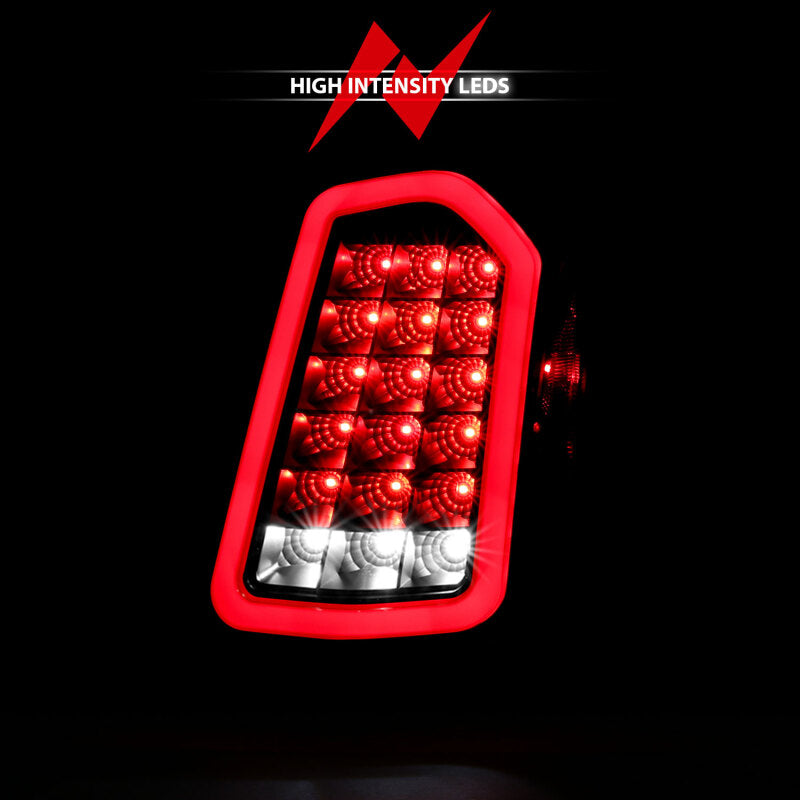 ANZO 11-14 Chrysler 300 LED Taillights Black w/ Sequential 321343