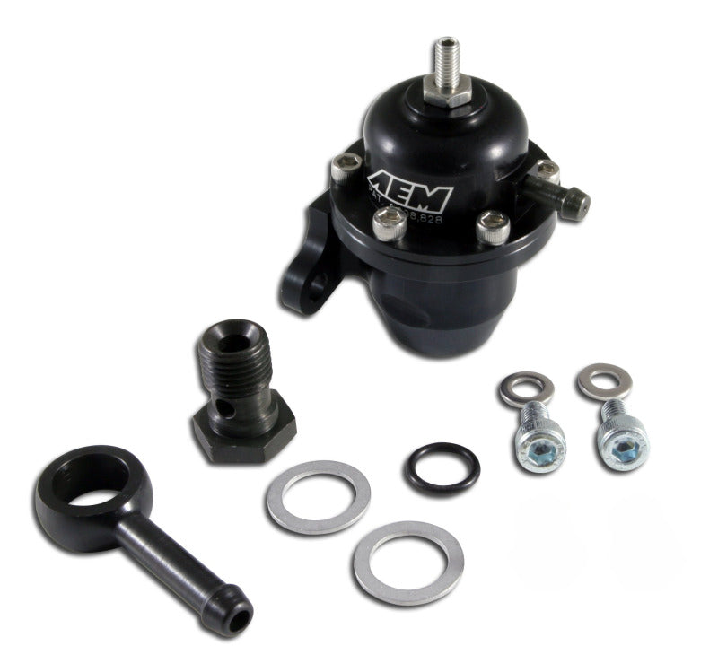 AEM Electronics Fuel Pressure Regulator Black Honda Acura (view 2)