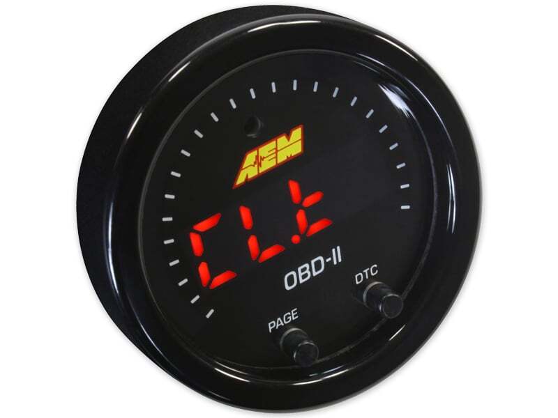 AEM Electronics X-Series OBDII Digital Datastream Gauge Black Bezel & Black Face plate (view 10)