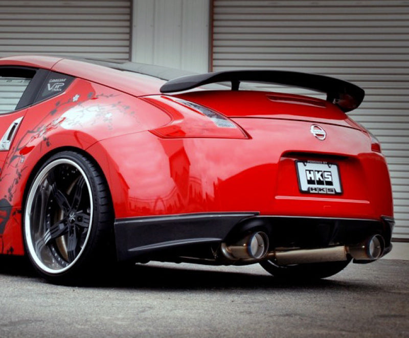 HKS Dual Hi-Power Ti Titanium Tip Exhaust 370Z (view 2)