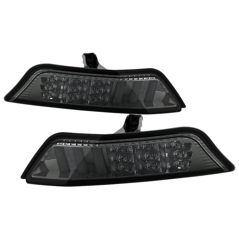 Spyder 15-16 Ford Mustang LED DRL - Smoke (CBL-YD-FM15-LED-SM) 5082527
