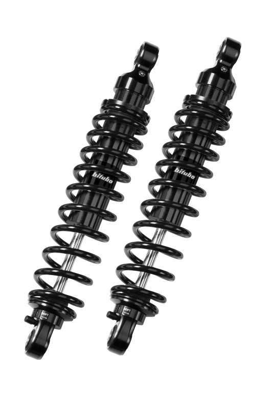 Bitubo Suspension Bitubo WME0 Twinshocks Adjustable: Spring Preload, Rebound, Length 351mm, Dark Edition K0064WME02V2