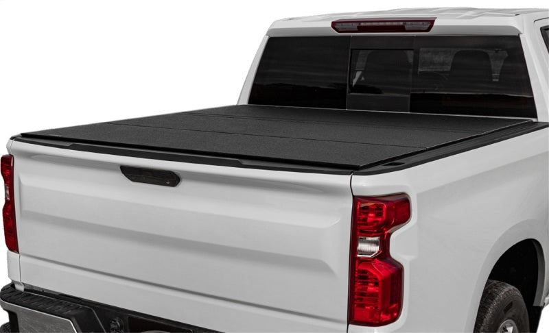 Access LOMAX Tri-Fold Cover Black Urethane Finish 07-20 Toyota Tundra - 5ft 6in Bed (w/ Deck Rail) B3050059