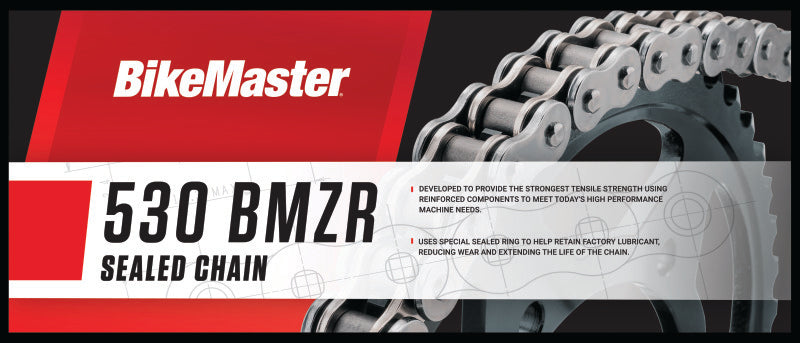 BikeMaster 530x120 BMZR Z-Ring Chain - Chrome/Chrome 197429