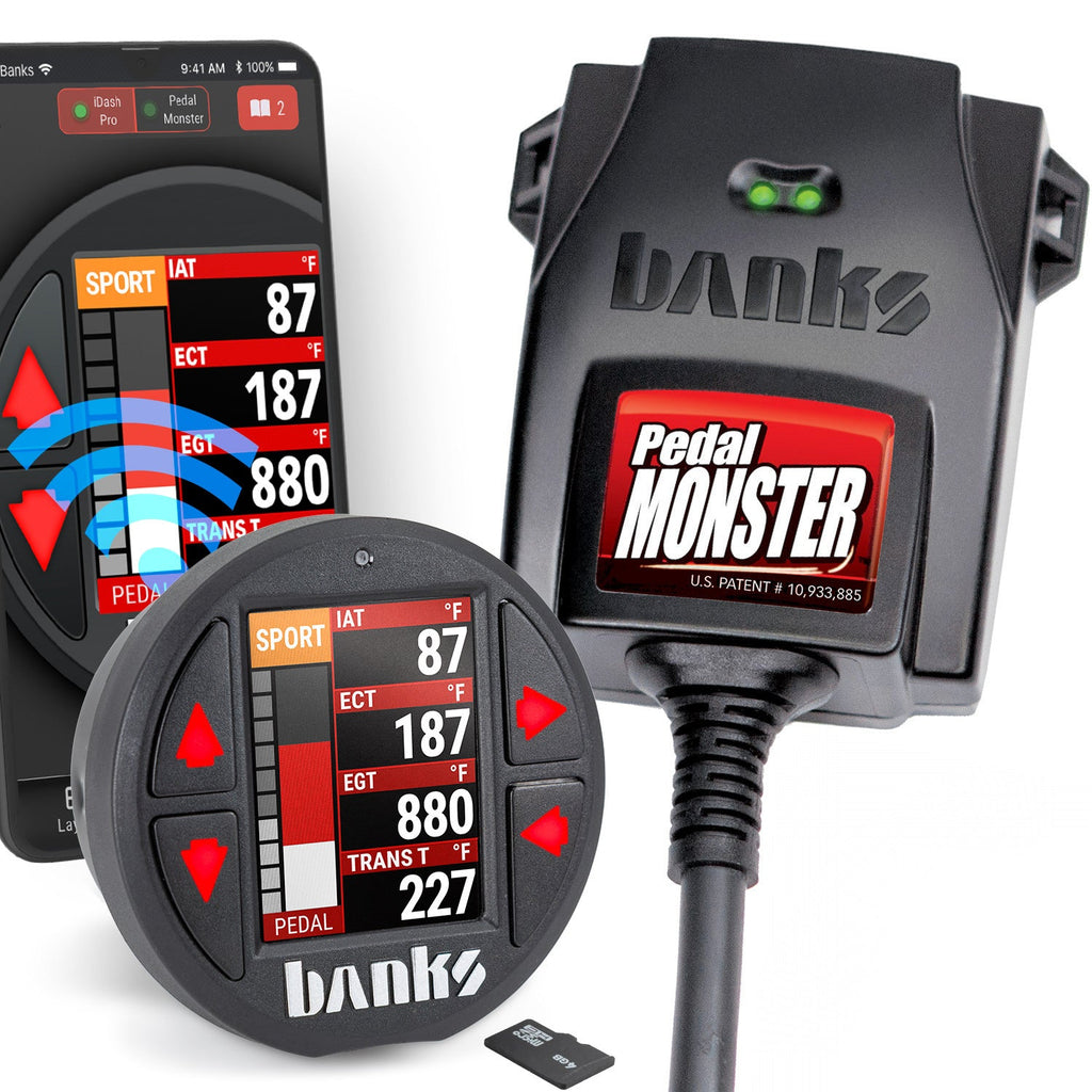 Banks Power Pedal Monster Kit Molex MX64 6 Way With iDash Data Pro 07-19 RAM and 11-20 FORD 6.7L 64313-CP