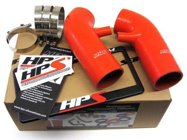 HPS Red Reinforced Silicone Post MAF Air Intake Hose Kit Nissan 09-14 370Z 3.7L (view 1)