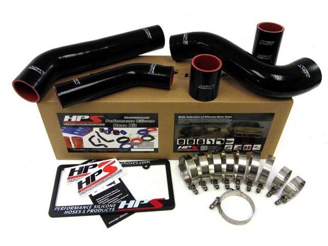 HPS Black Reinforced Silicone Intercooler Hose Kit Mitsubishi Lancer EVO 10 X US-Spec (view 1)
