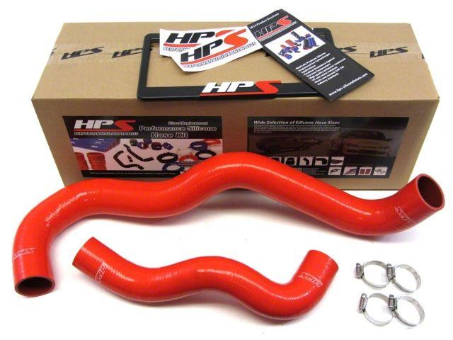HPS Red Reinforced Silicone Radiator Hose Kit Coolant Ford 03-07 Excursion 6.0L Diesel w/ Twin Beam Suspension (view 1)