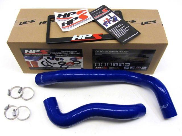 HPS Blue Reinforced Silicone Radiator Hose Kit Coolant Ford 99-01 F550 Superduty w/ 7.3L Diesel Single Alternator (view 1)