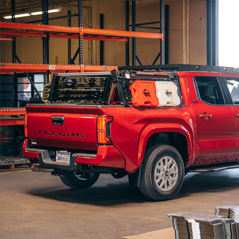 Cali Raised LED Cali Raised Overland Bed Rack For 2024+ Toyota Tacoma - Long Bed Mid Height Rack CR4057