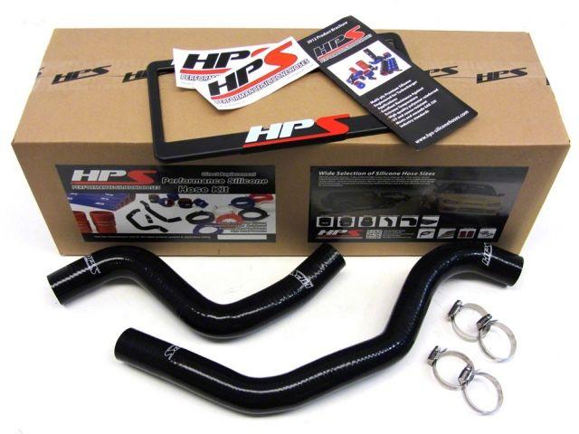 HPS Black Reinforced Silicone Radiator Hose Kit Coolant Mitsubishi Lancer EVO 7 8 (view 1)