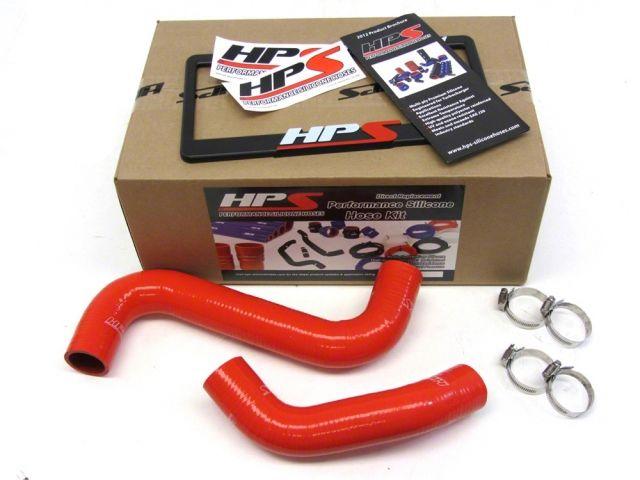 HPS Red Reinforced Silicone Radiator Hose Kit Coolant Subaru 01-07 WRX / STI (view 1)