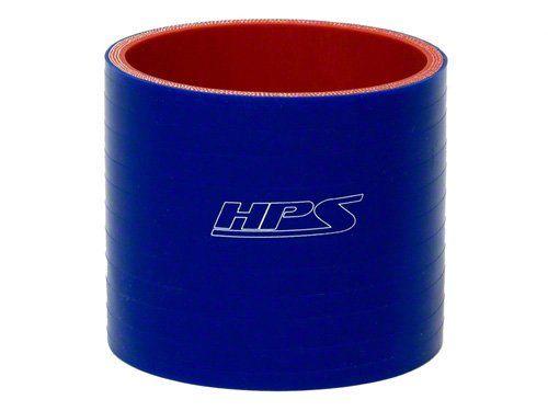 HPS 1-3/8" ID, 3" Length, Silicone Straight Coupler Hose, High Temp 4-ply Reinforced, 35mm ID, Blue (view 1)