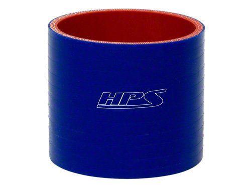 HPS 2-1/4" ID, 3" Length, Silicone Straight Coupler Hose, High Temp 4-ply Reinforced, 57mm ID, Blue (view 1)
