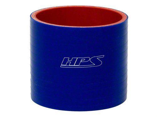 HPS 2-11/16" ID, 3" Length, Silicone Straight Coupler Hose, High Temp 4-ply Reinforced, 68mm ID, Blue (view 1)