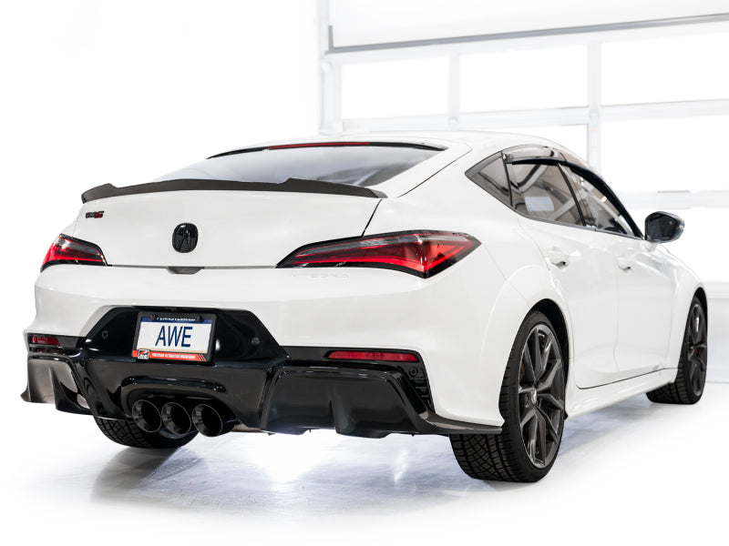 AWE Tuning 2024 Acura Integra Type S DE5 FWD Track Edition Exhaust w/ Triple Diamond Black Tips 3020-53335